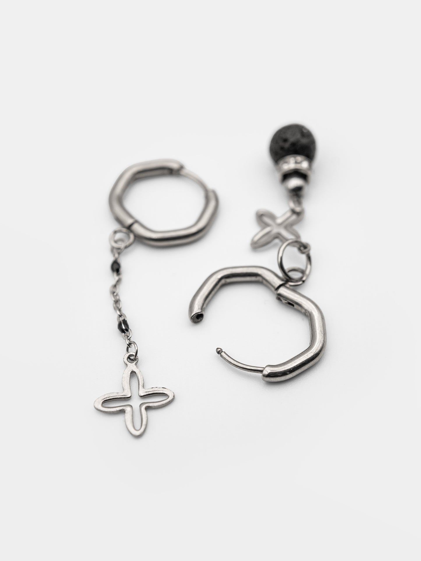 Kolczyki z kulą lawy Harlow