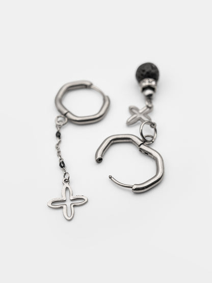 Kolczyki z kulą lawy Harlow