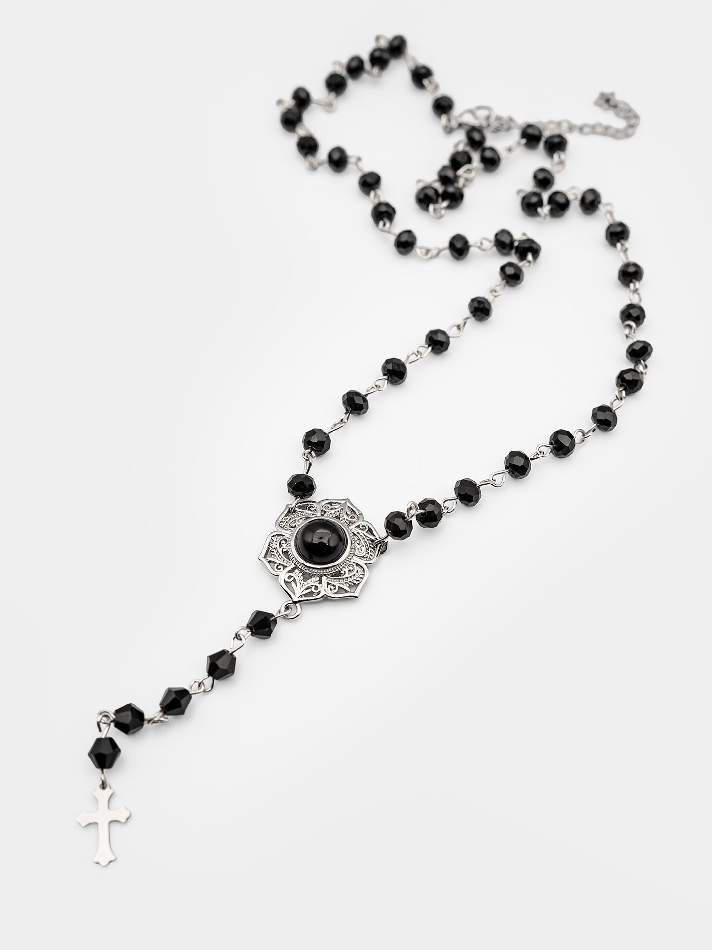 Naszyjnik z obsydianem Dhalia