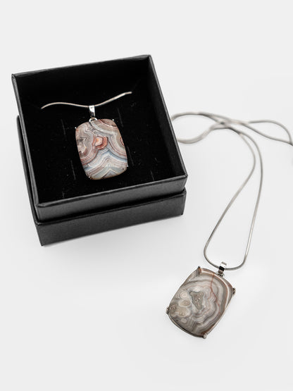 Naszyjnik z agatem Lyria