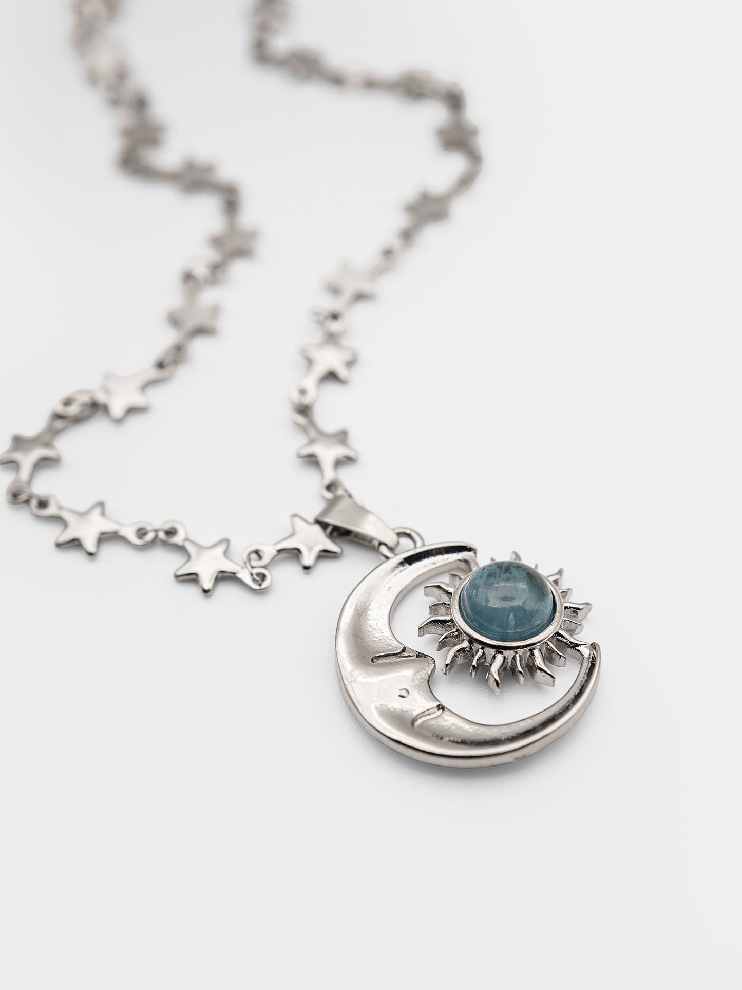 Naszyjnik z akwamarynem Solstice