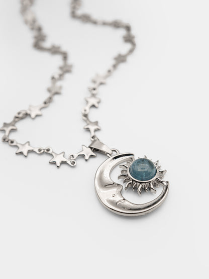 Naszyjnik z akwamarynem Solstice