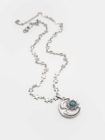 Naszyjnik z akwamarynem Solstice