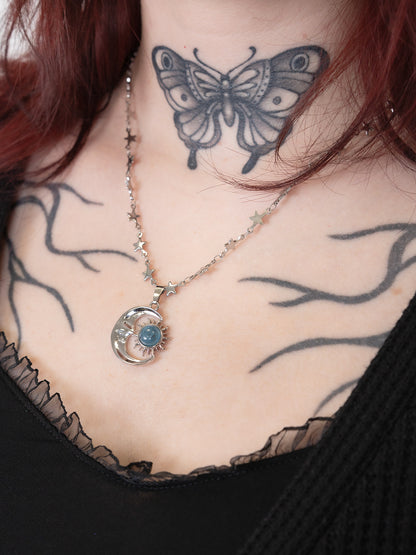 Naszyjnik z akwamarynem Solstice