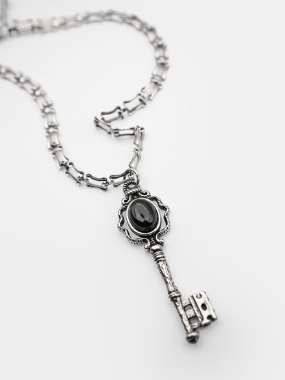 Naszyjnik z kluczem i agatem Secrecy
