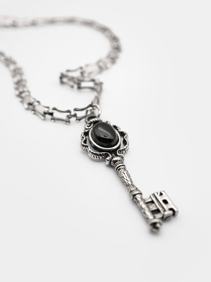 Naszyjnik z kluczem i agatem Secrecy