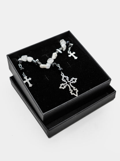 Choker z kamieni naturalnych Obscura