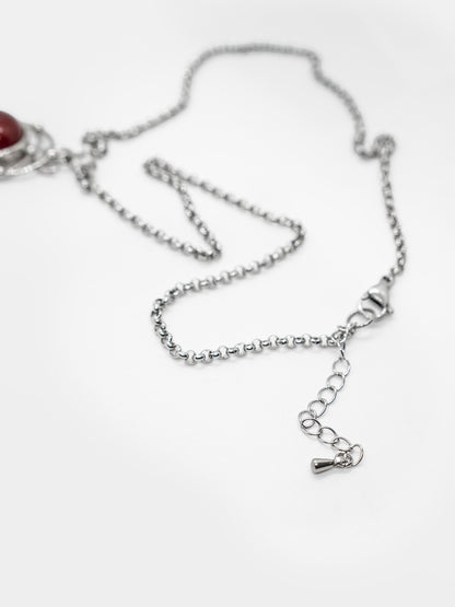 Naszyjnik z czerwonym agatem Bloodlust