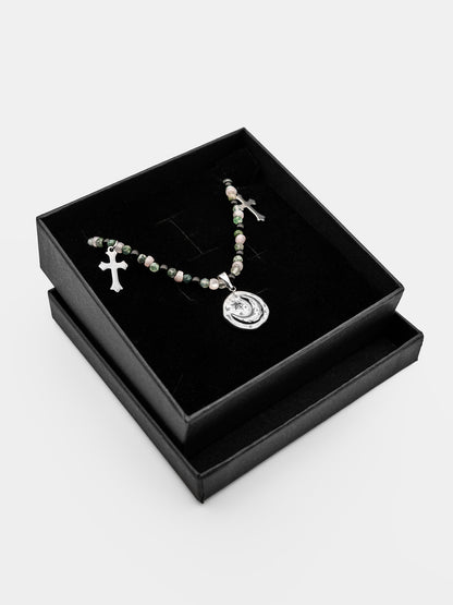 Orchid Gemstone Choker