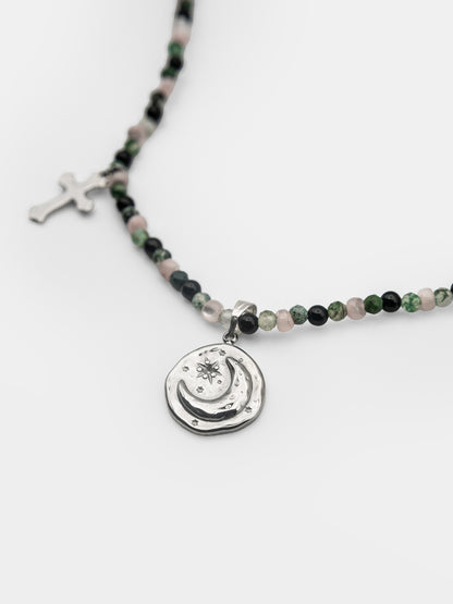 Orchid Gemstone Choker