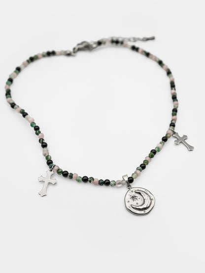 Orchid Gemstone Choker