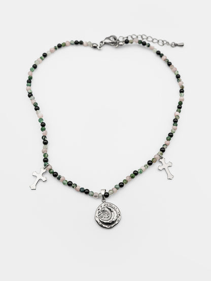 Orchid Gemstone Choker