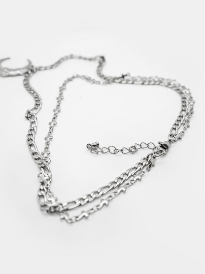 Podwójny naszyjnik z księżycem Starveil