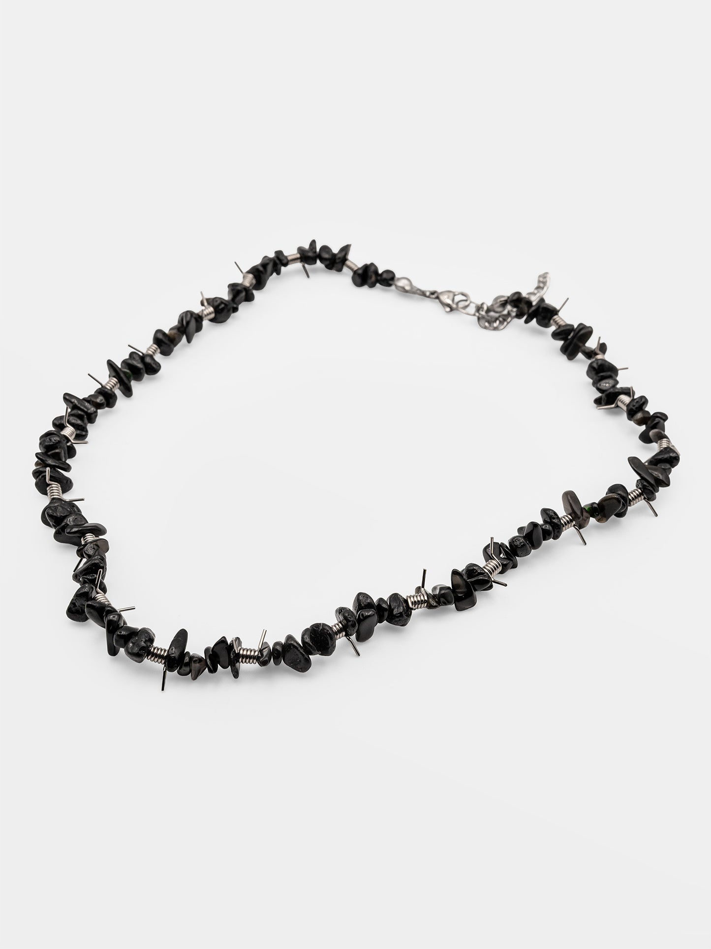 Choker z obsydianu Wired