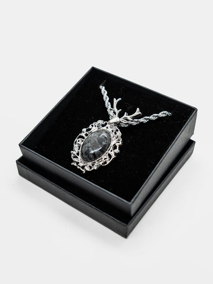 Naszyjnik z larvikitem Mirael