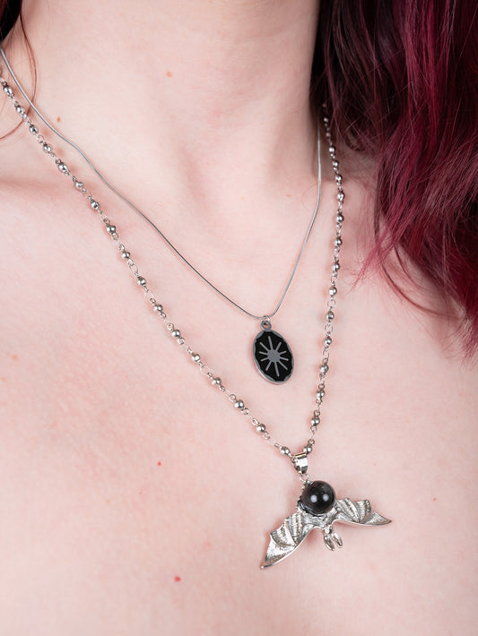 Tenebris Bat Double Necklace