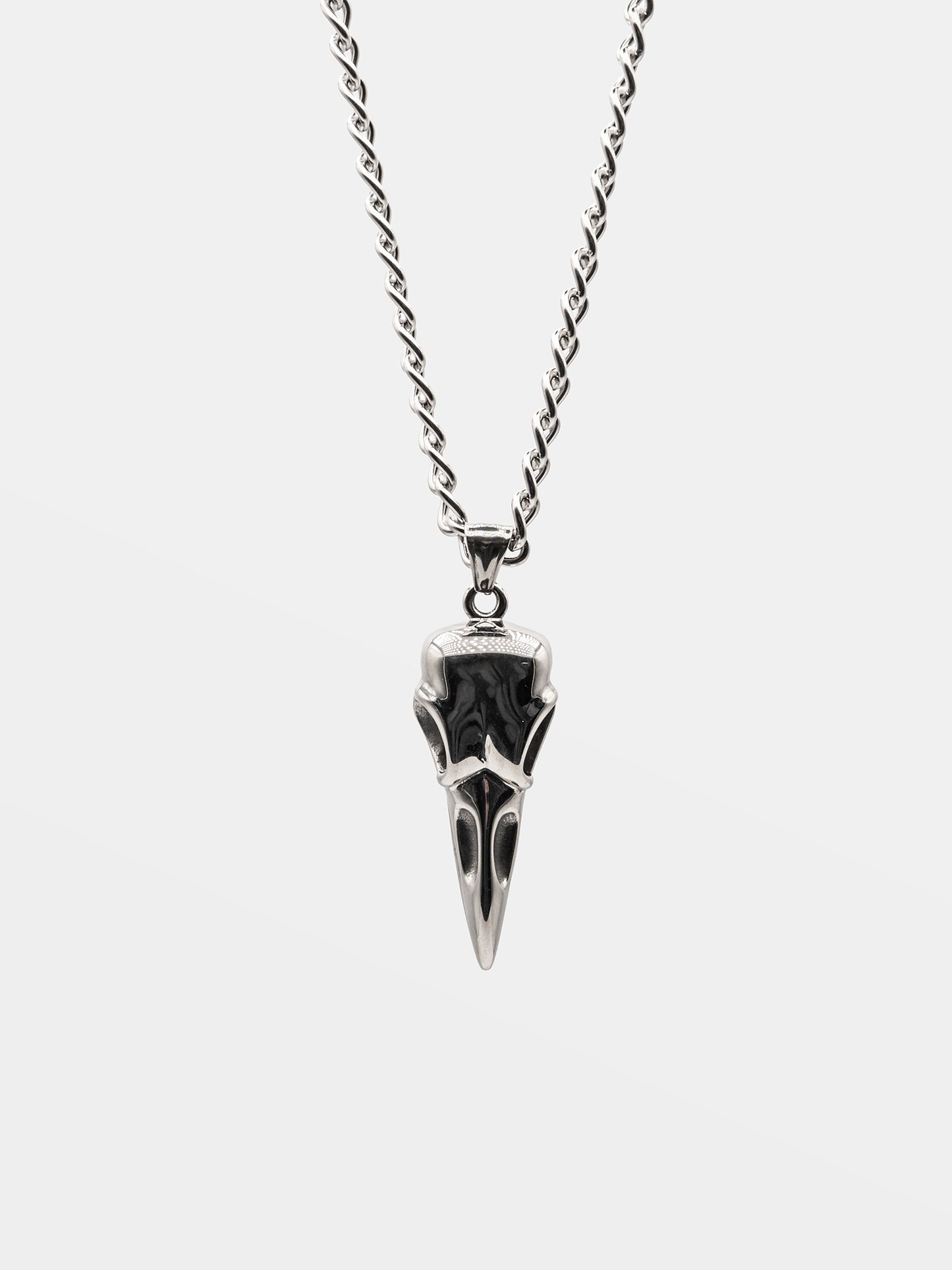 Raven Skull Necklace Worship