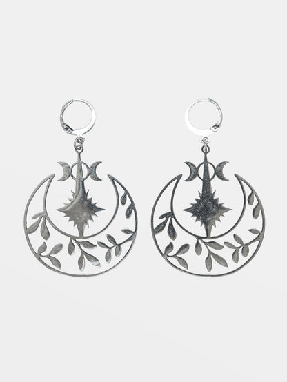 Duże kolczyki Gardenia