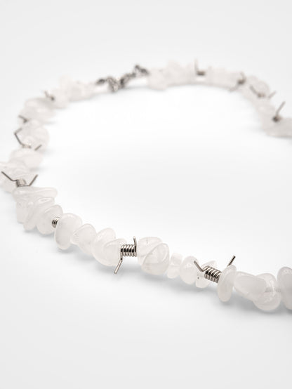 Choker z kryształu górskiego Wired