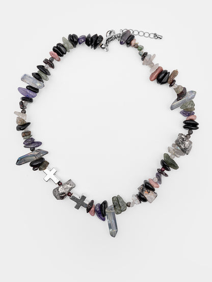 Mantra Gemstone Choker