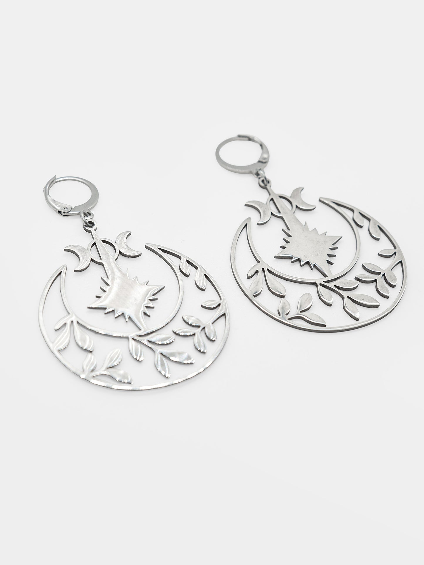 Duże kolczyki Gardenia