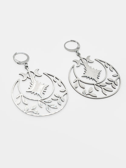 Duże kolczyki Gardenia