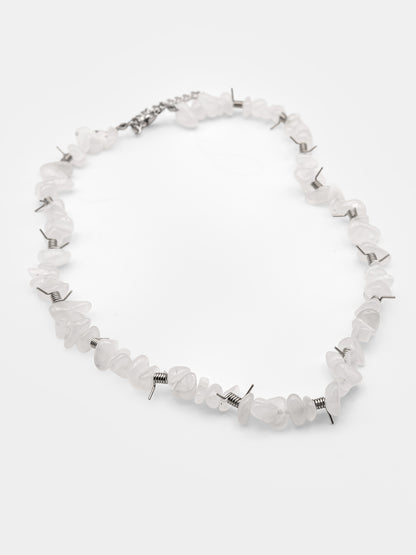 Choker z kryształu górskiego Wired