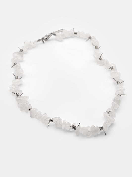 Choker z kryształu górskiego Wired