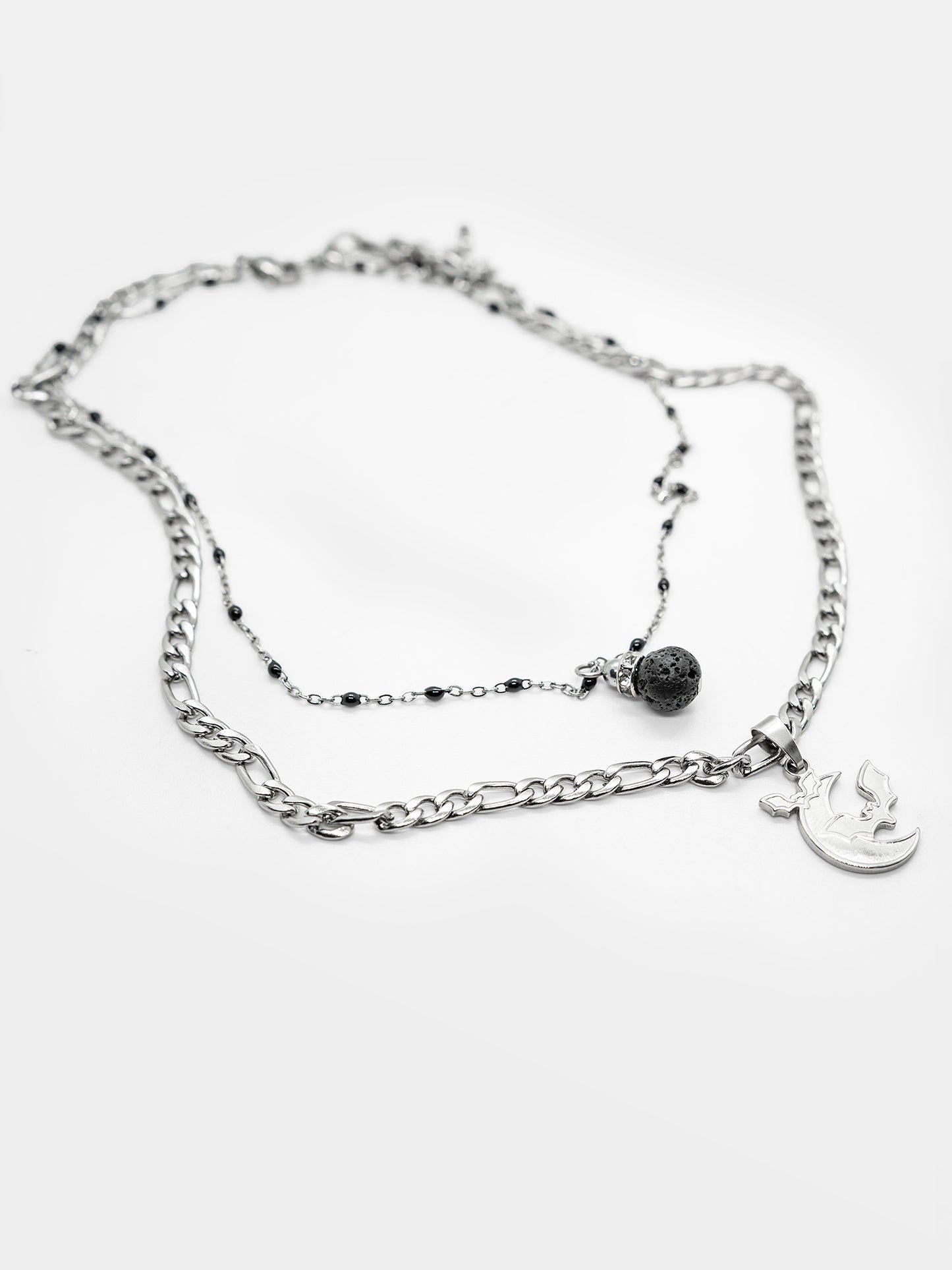 Podwójny naszyjnik z nietoperzem Lucien