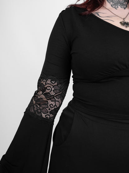 Bluzka z szerokimi rękawami Morgana