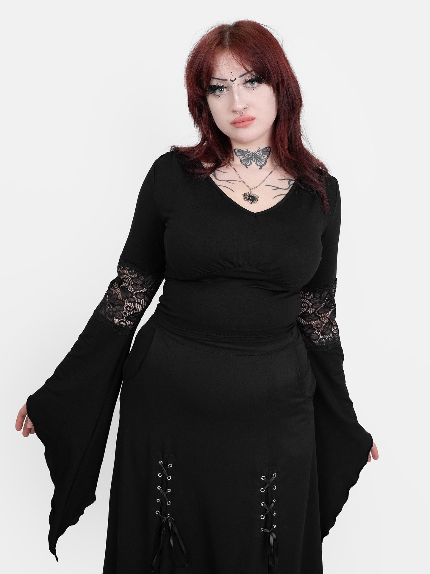 Bluzka z szerokimi rękawami Morgana