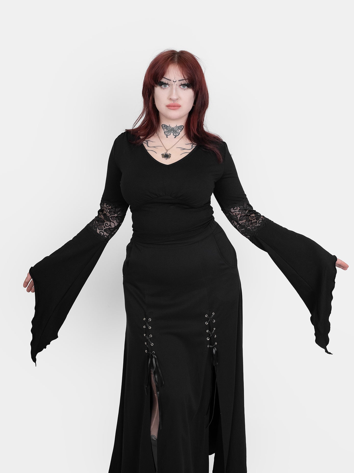 Bluzka z szerokimi rękawami Morgana