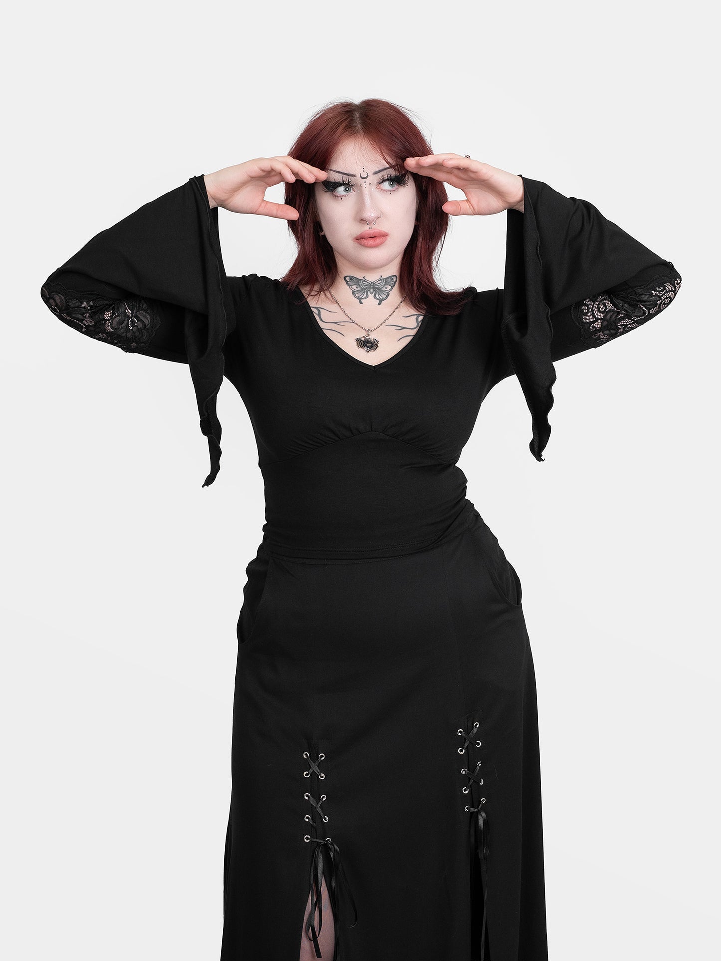 Bluzka z szerokimi rękawami Morgana