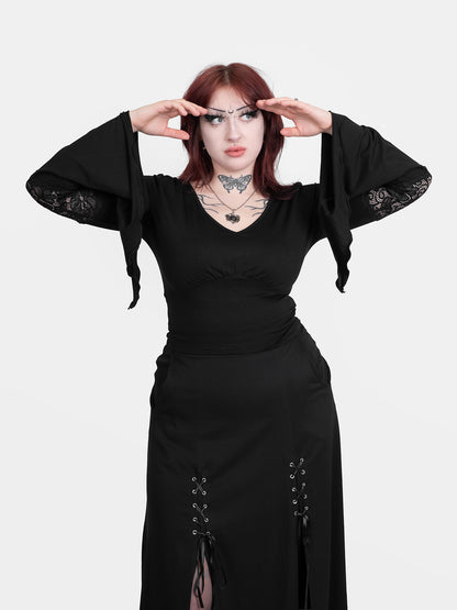 Bluzka z szerokimi rękawami Morgana