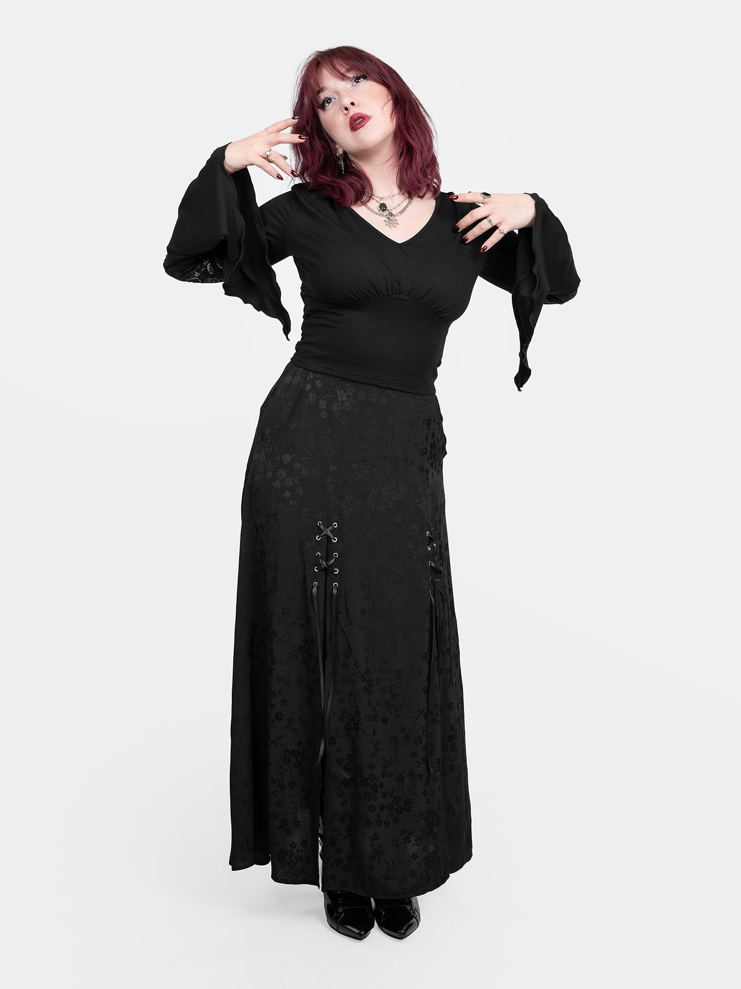 Bluzka z szerokimi rękawami Morgana