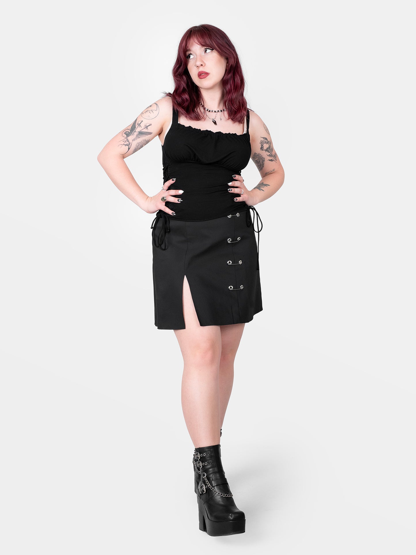 Top milkmaid z wiązaniami Vixen