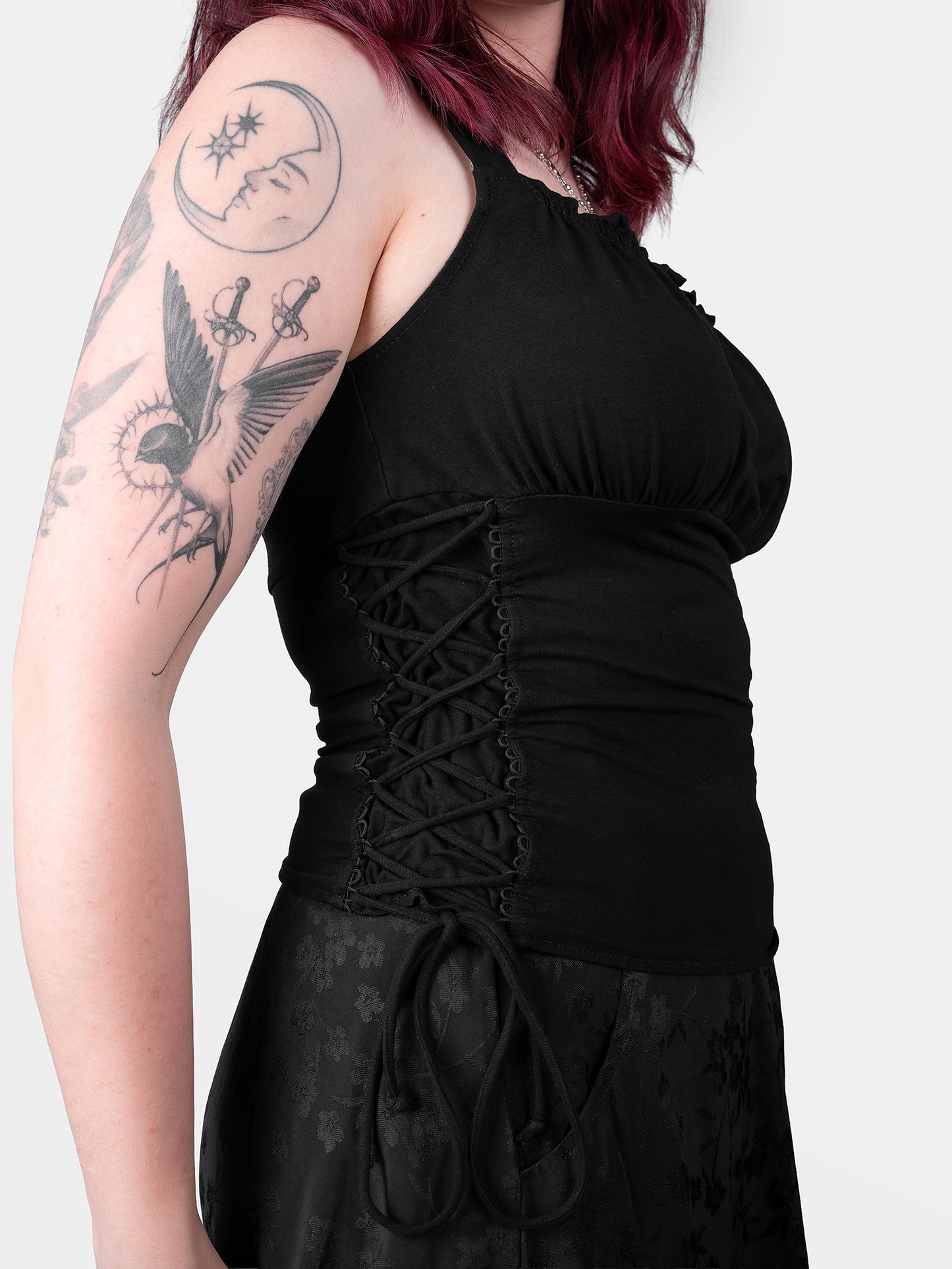 Top milkmaid z wiązaniami Vixen