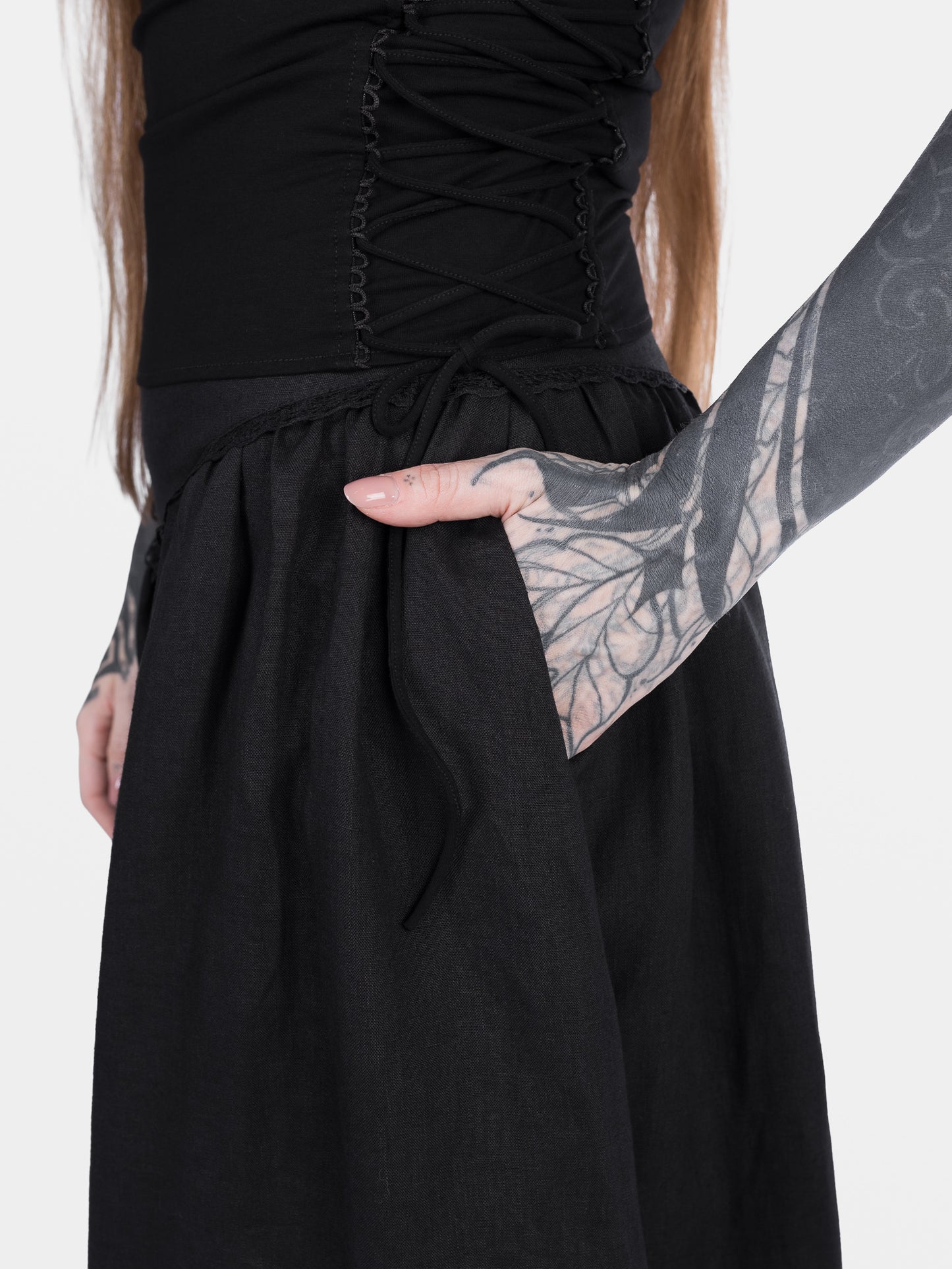 Lniana spódnica maxi Aurelia