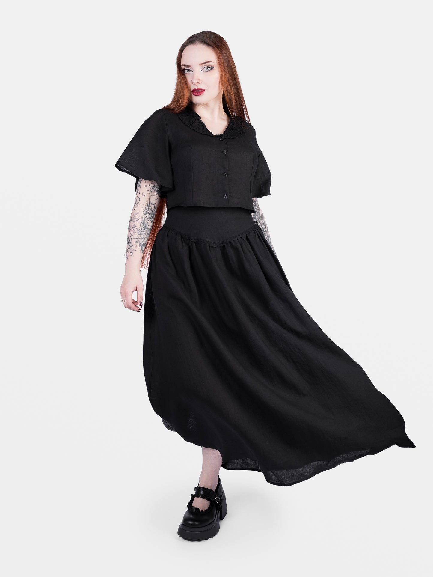 Lniana spódnica maxi Aurelia