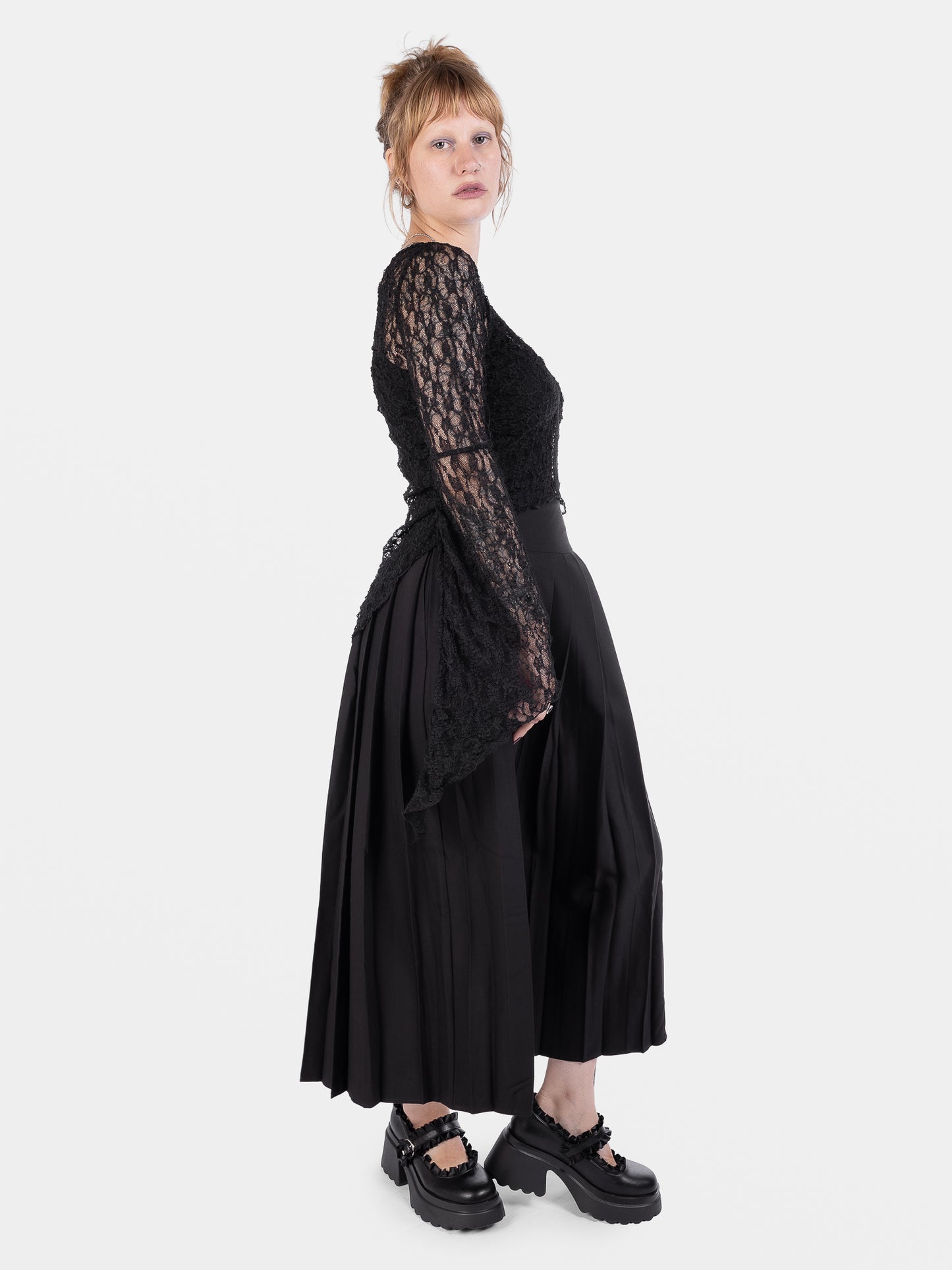 Vivienne Pleated Maxi Skirt with Pockets