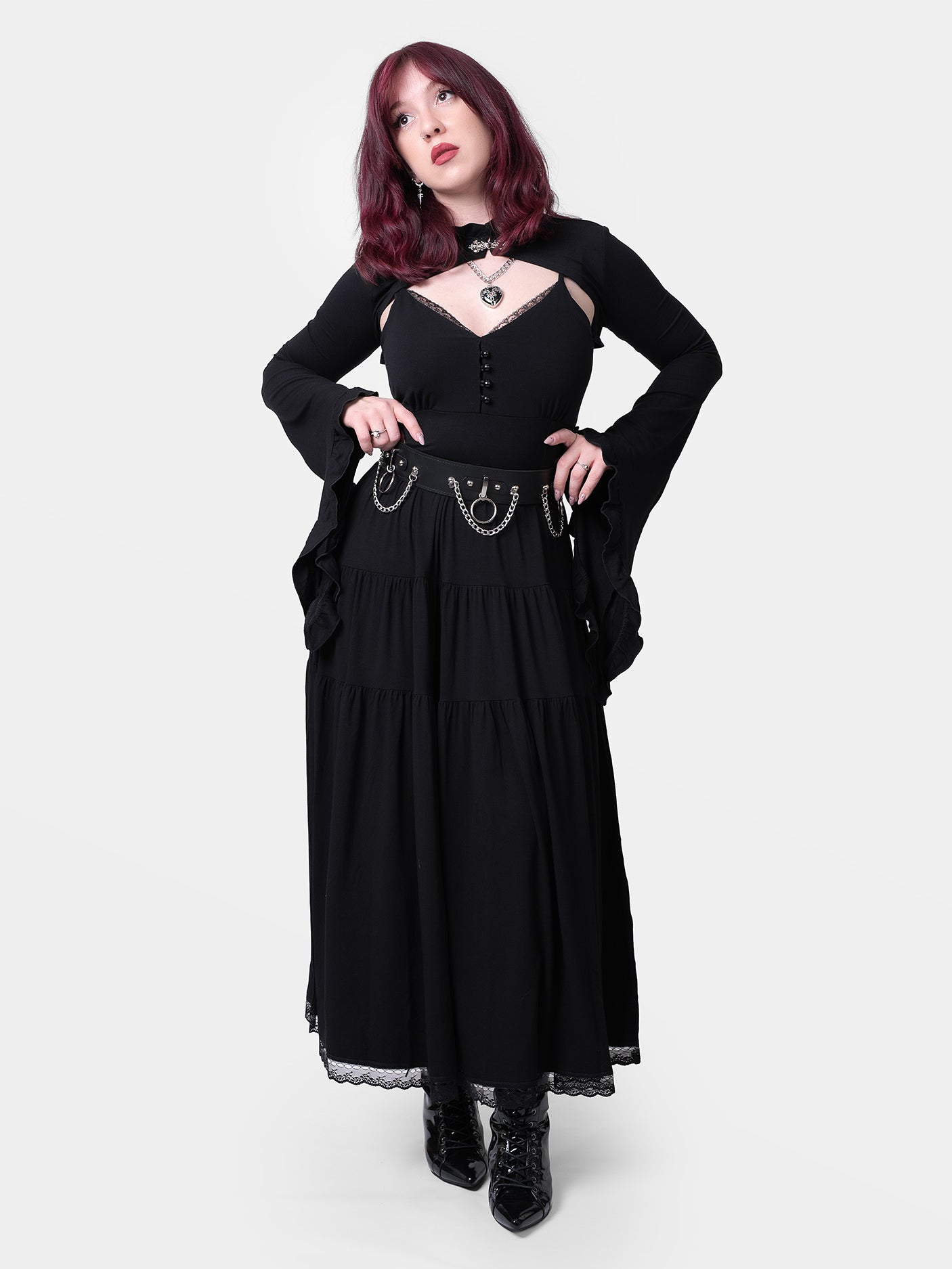 Shrug ze srebrnym zapięciem Yennefer