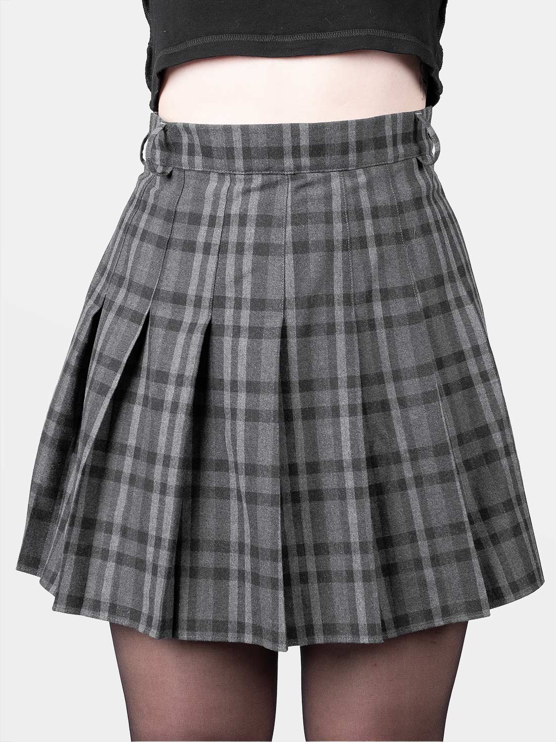 Tennis skirt w ciemnoszarą kratę