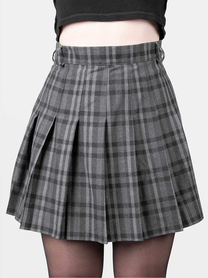 Tennis skirt w ciemnoszarą kratę
