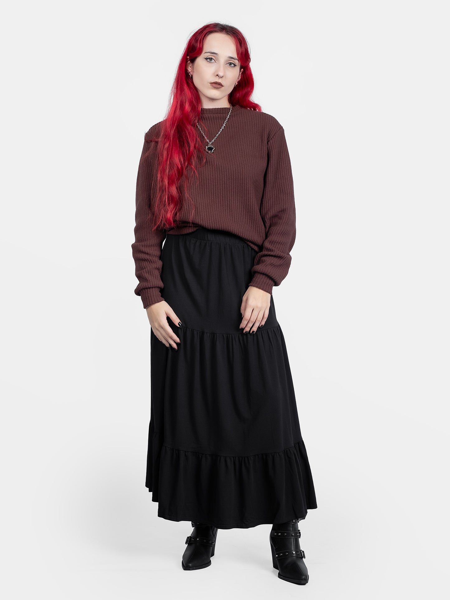 Brązowy sweter Omen