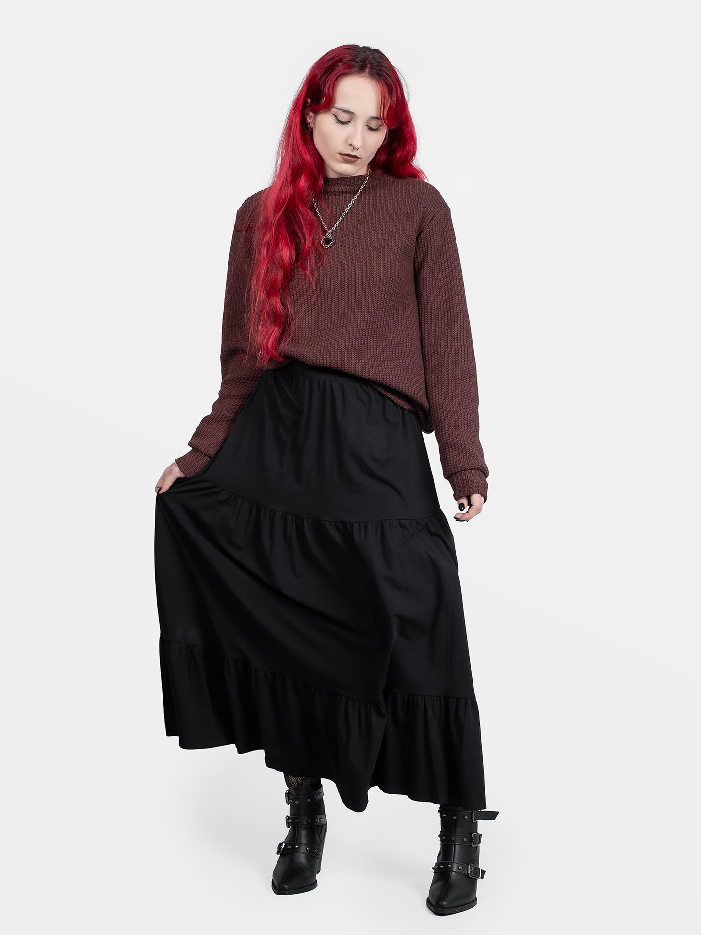 Brązowy sweter Omen
