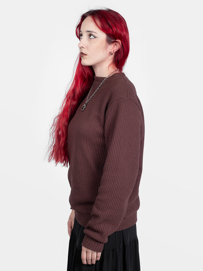 Brązowy sweter Omen