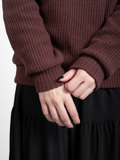 Brązowy sweter Omen