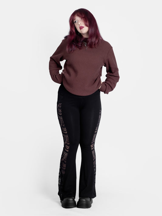 Brązowy sweter Omen