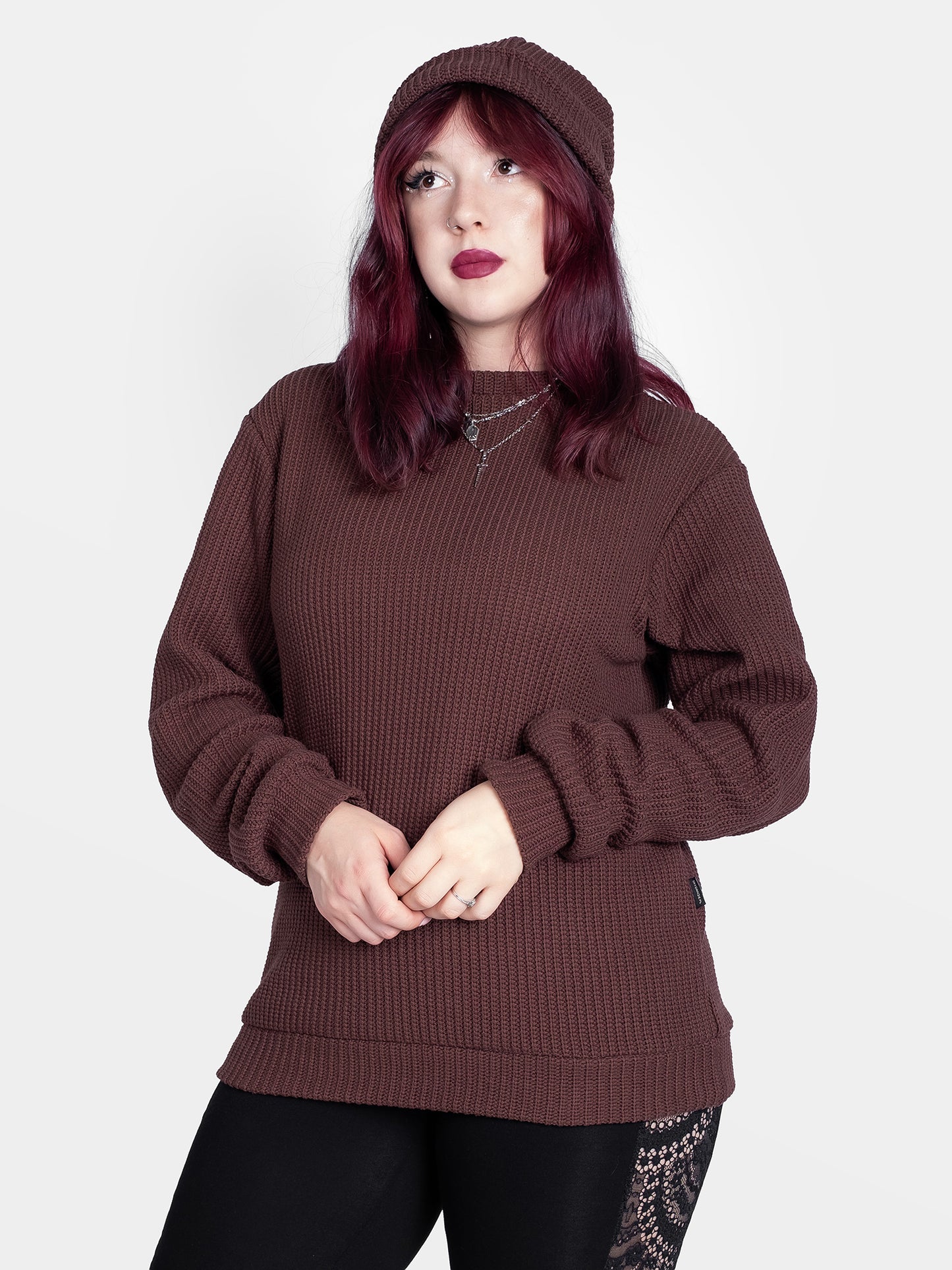 Brązowy sweter Omen