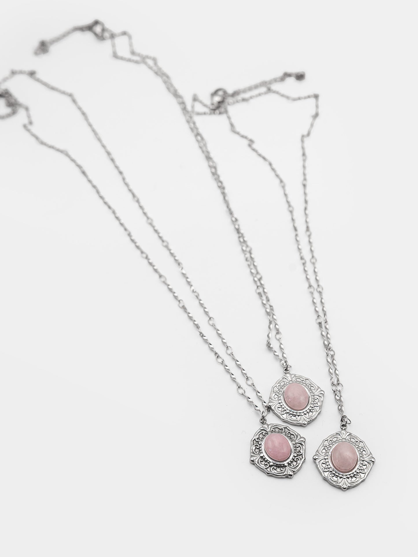 Naszyjnik z kwarcem różowym Beloved